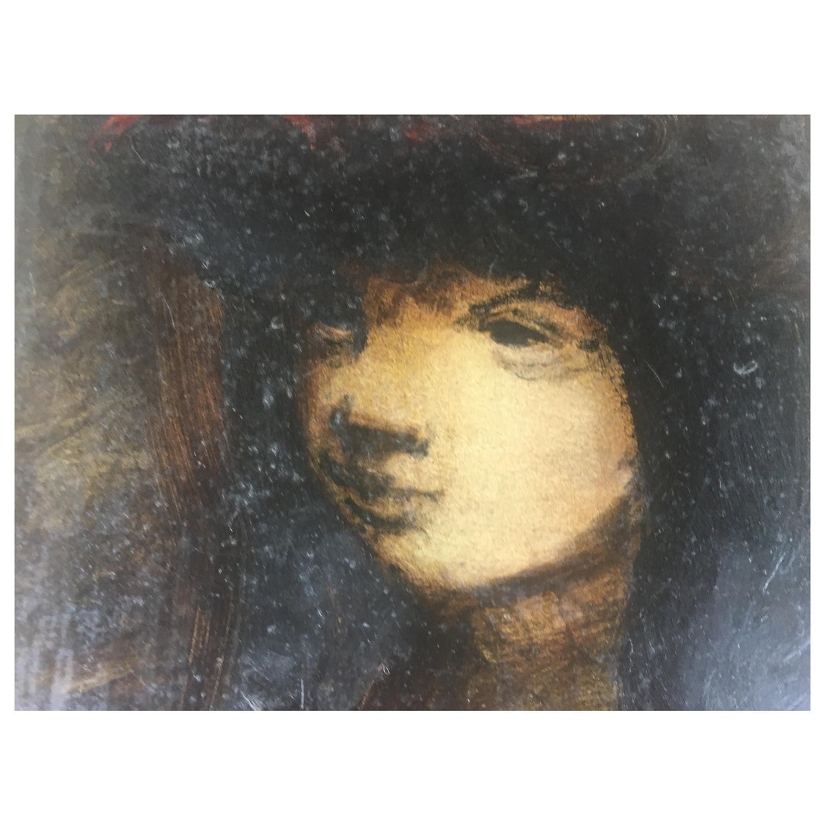 Sylvain Vigny Original Figurative Oil on Paper Painting, Signed