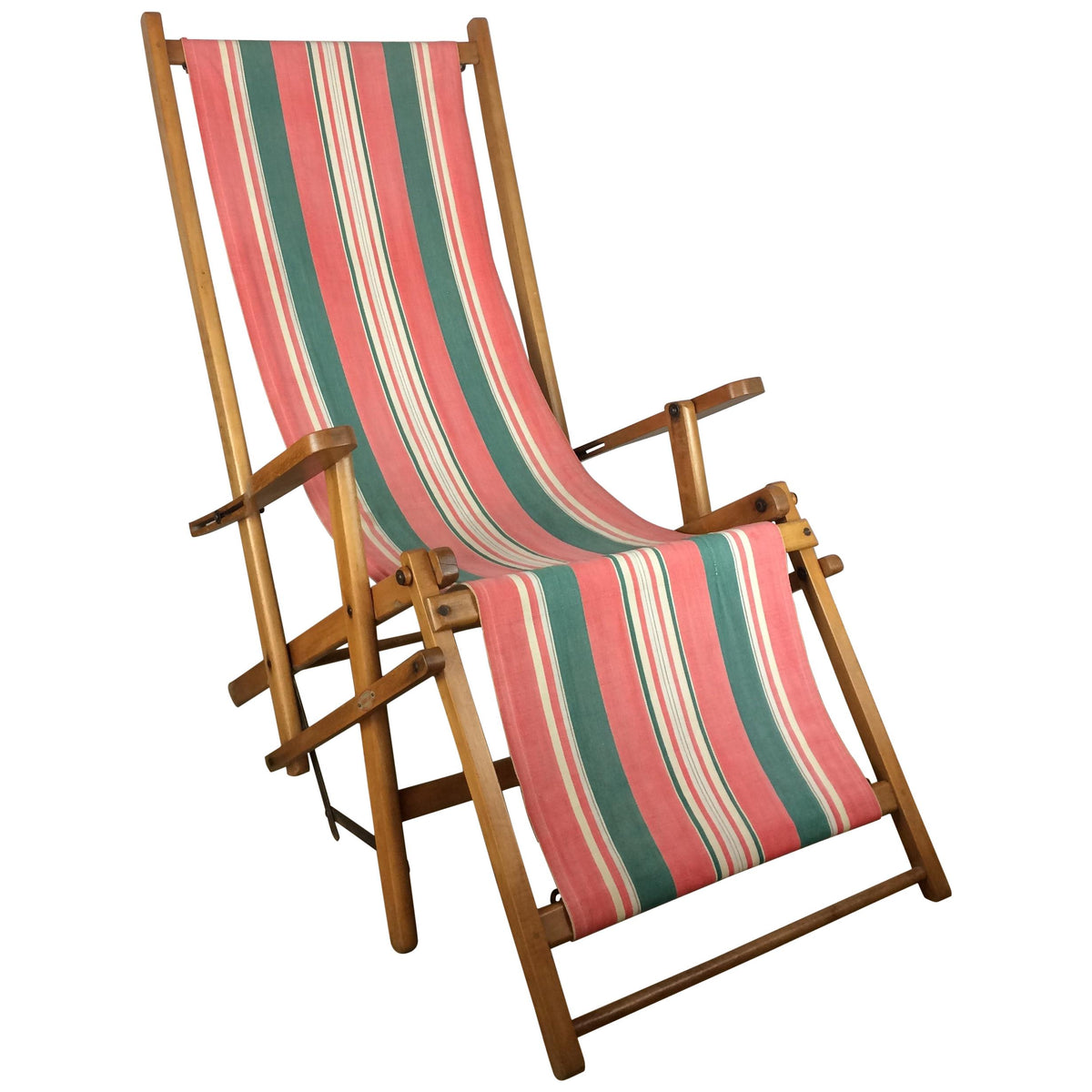 Ergelax Mid-Century Folding Canvas Lounge Chair