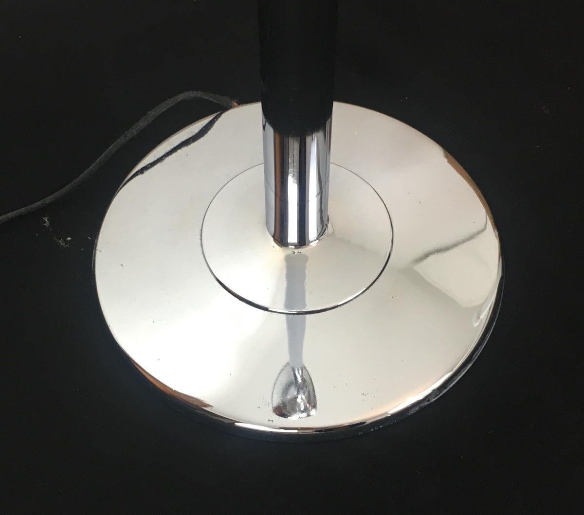 French Art Deco Polished Chrome Floor Lamp — detail 6