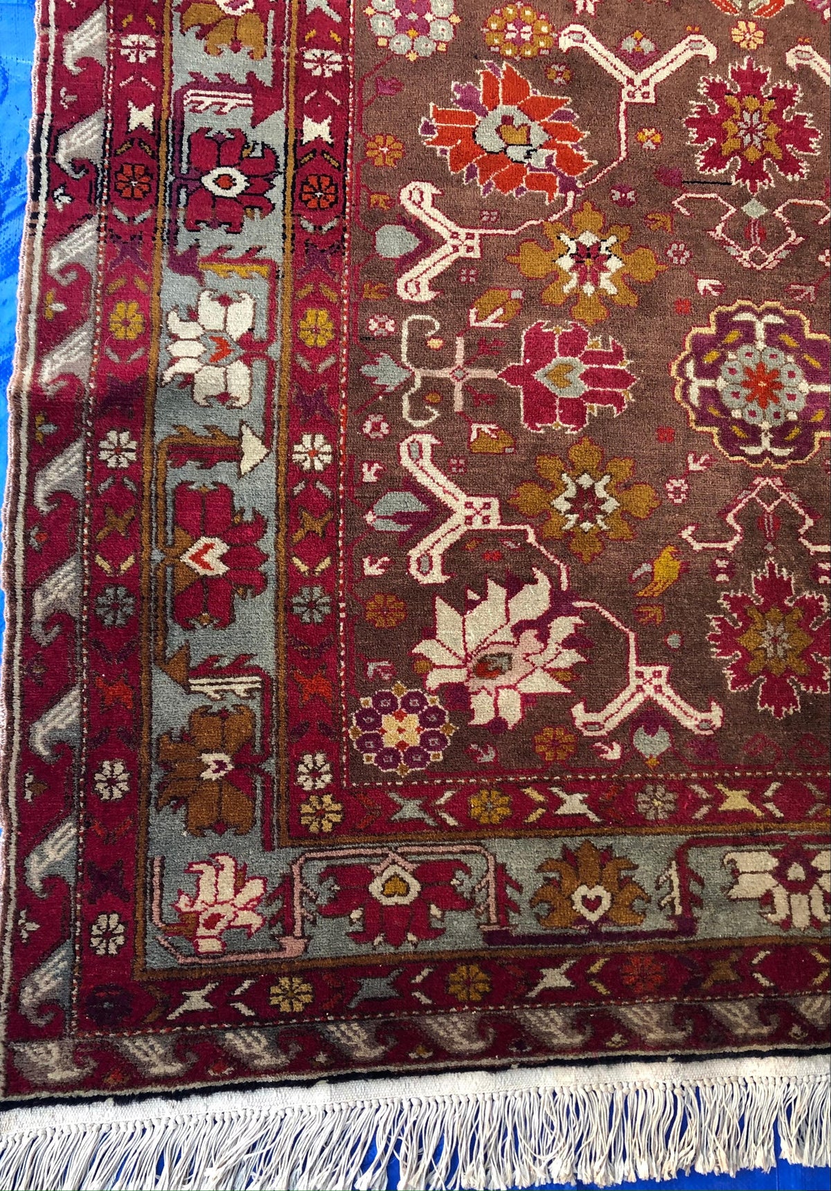 Fine Antique Tribal Caucasian Rug — detail 5