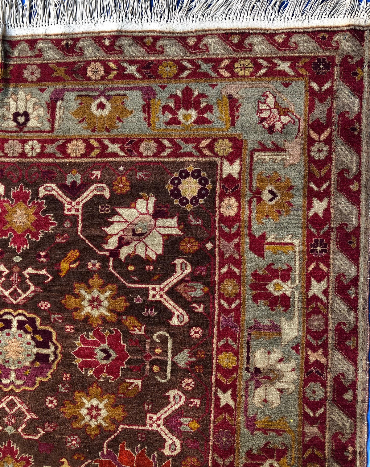 Fine Antique Tribal Caucasian Rug — detail 8