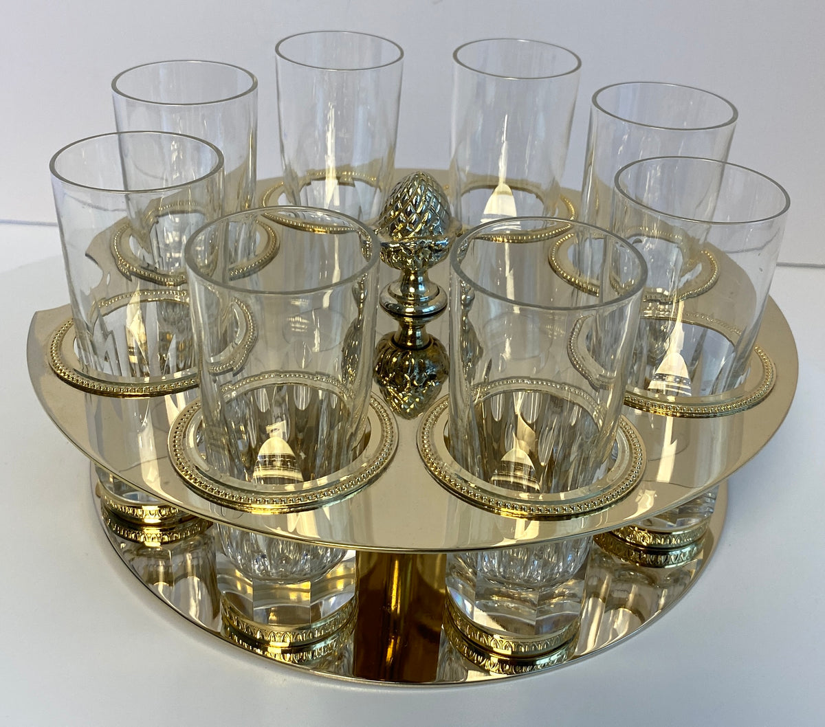 Martin Benito Crystal Vodka Server, Benito Crystal & Ormolu Liquor Server — detail 2