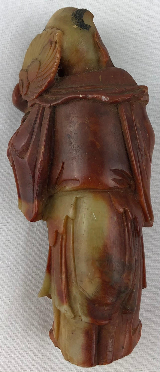 Hand Carved Chinese Figurative Statue or Sculpture, Marble — detail 2