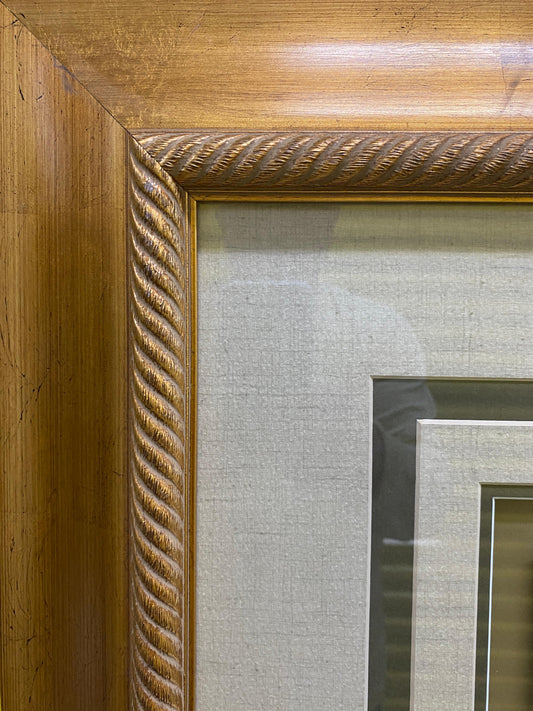 Large Botanical Art Print in Custom Giltwood Frame — detail 2