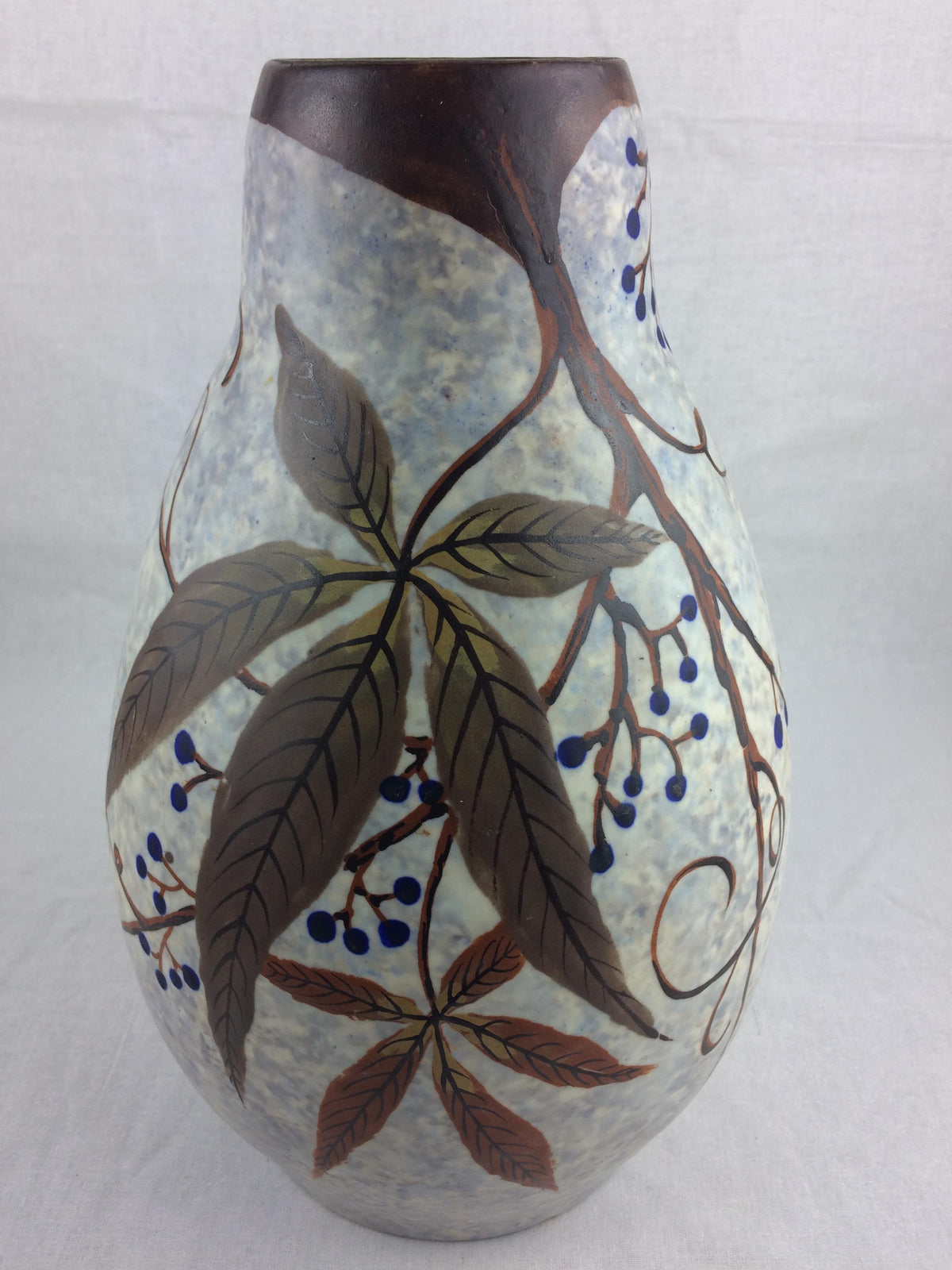 French Art Deco Ceramic Vase by Louis Auguste Dage — detail 9