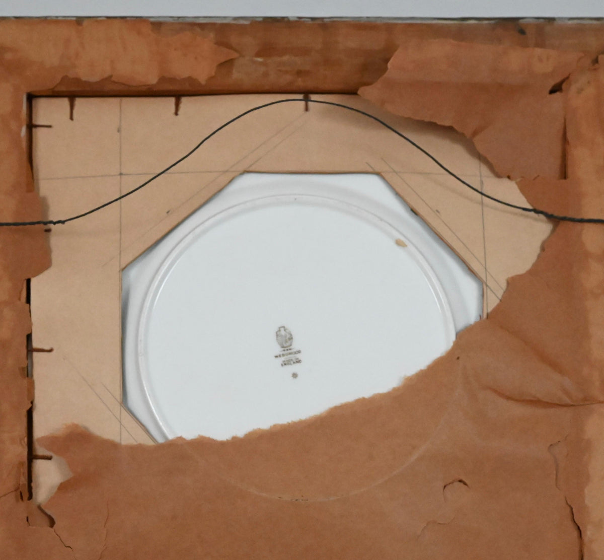 Framed Wedgwood Porcelain Charger or Decorative Dish — detail 6
