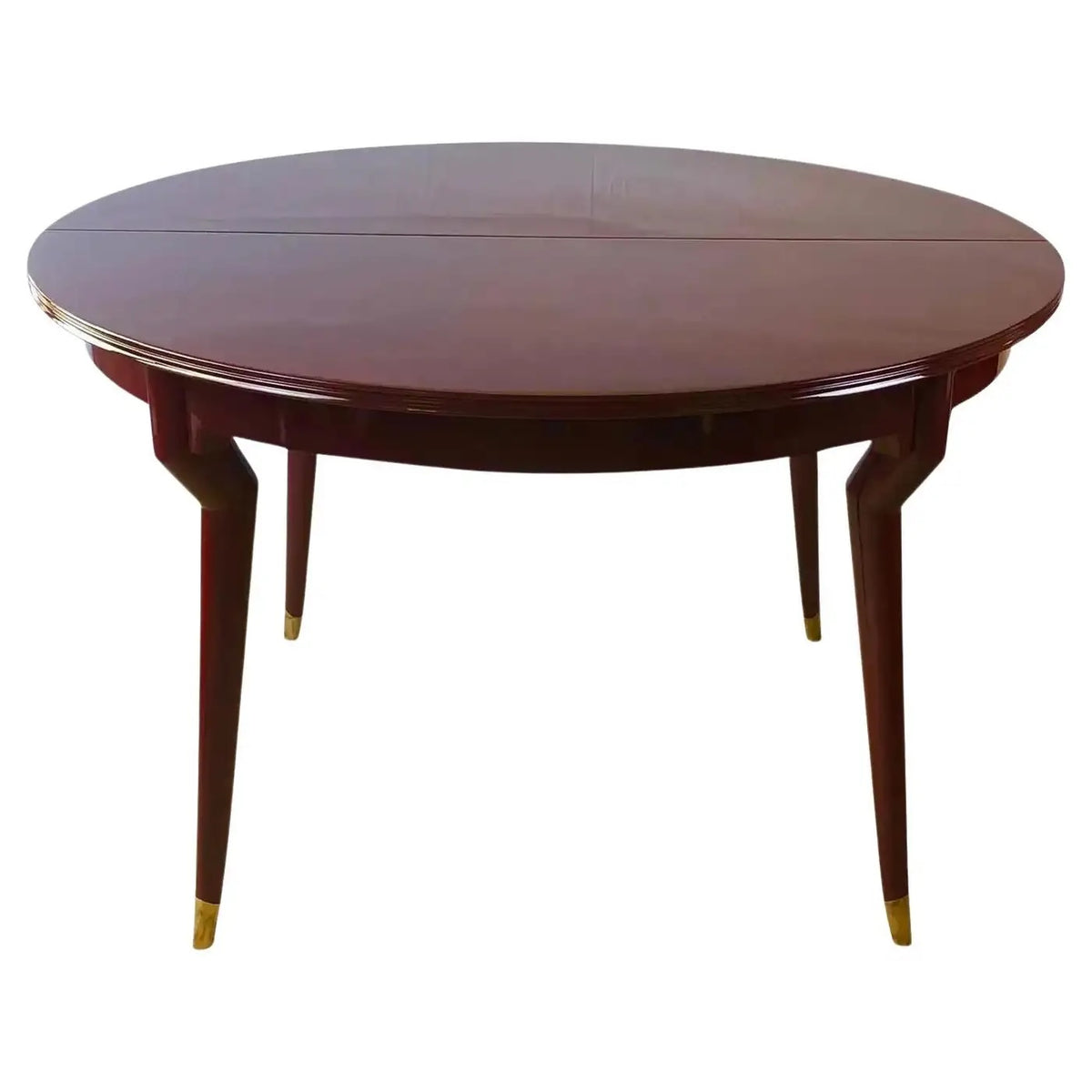 Extendable Beechwood Dining Table, Attributed to Gio Ponti, Italy