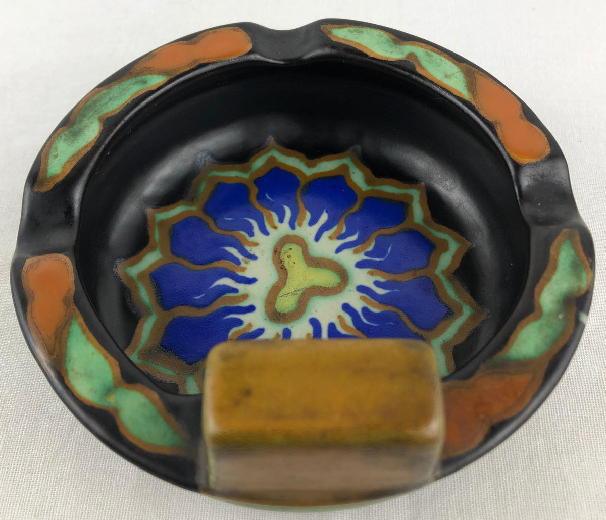 Ceramic Ashtray or Key Holder/Vide Poche Dutch Art Nouveau — detail 2