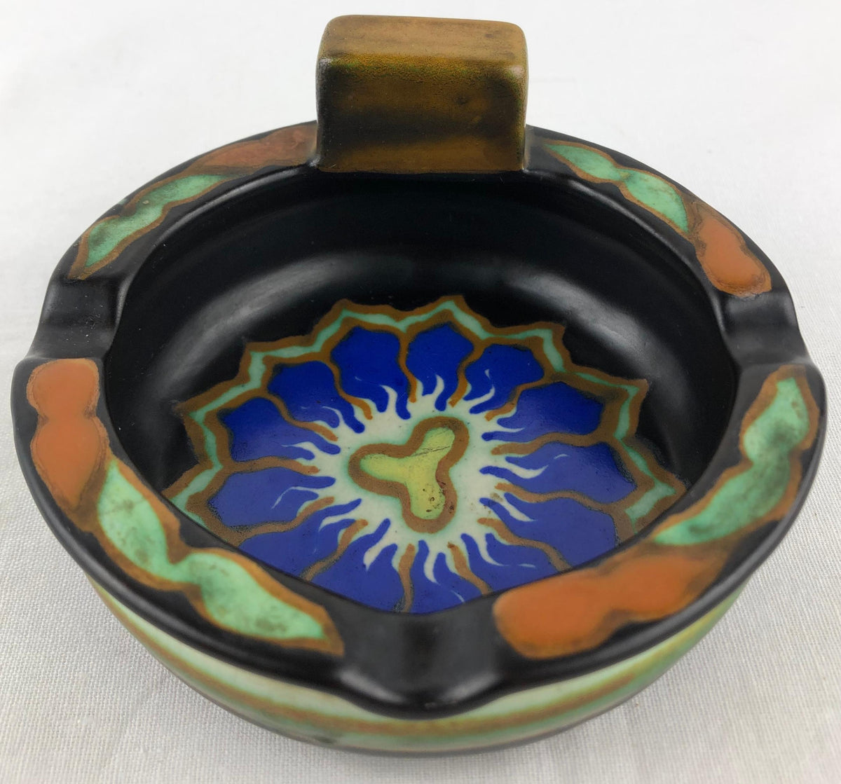 Ceramic Ashtray or Key Holder/Vide Poche Dutch Art Nouveau — detail 3