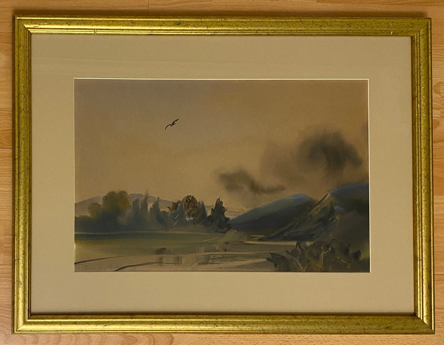 Dora Keen Butcher Watercolor Painting, Landscape Painting — detail 6