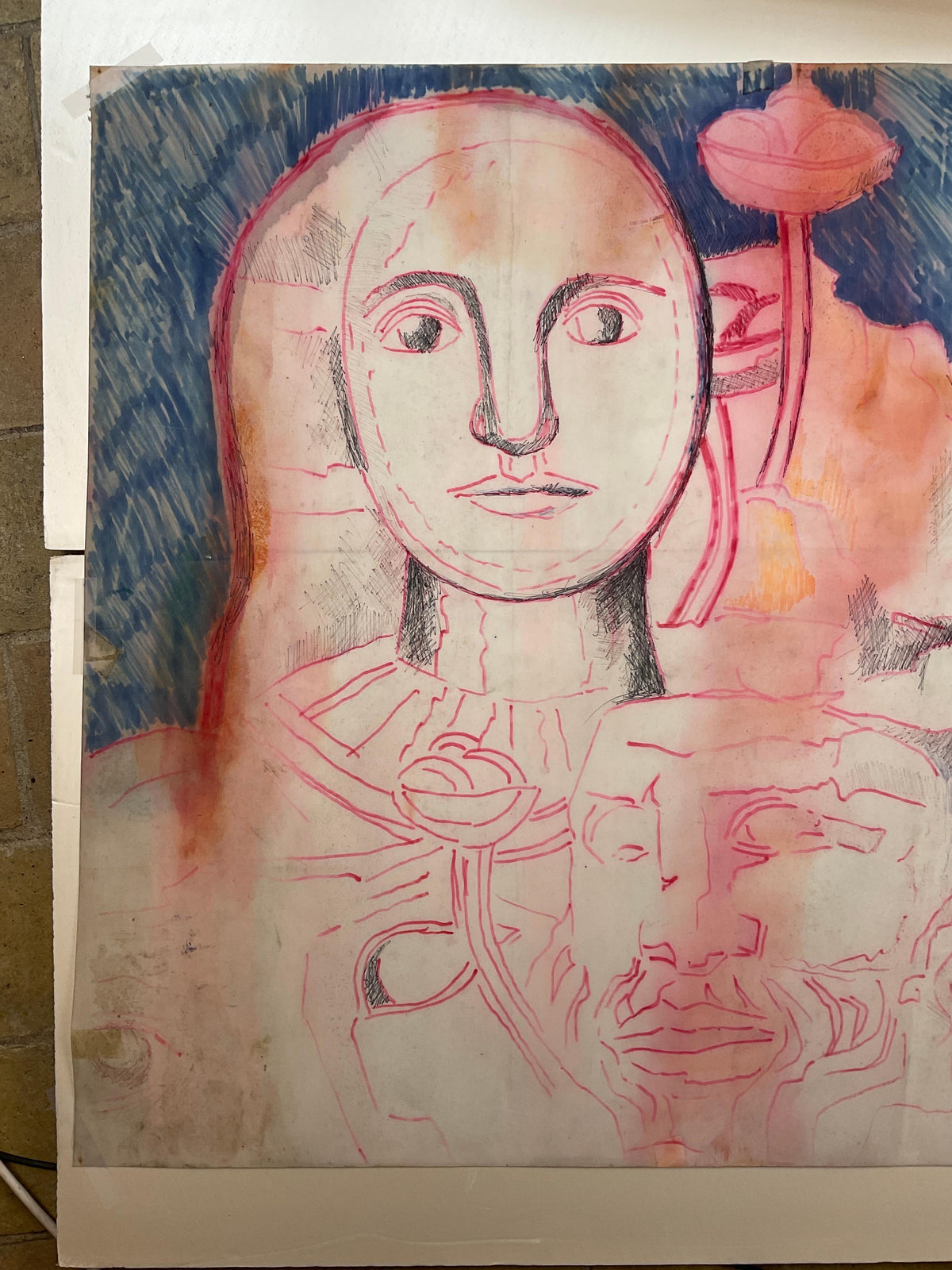 Fernand Leger Style Drawing by Heidi Melano — detail 4