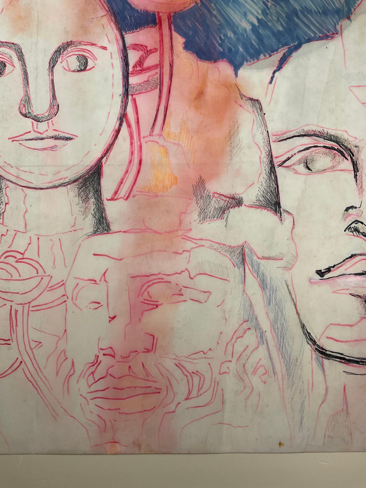 Fernand Leger Style Drawing by Heidi Melano — detail 5