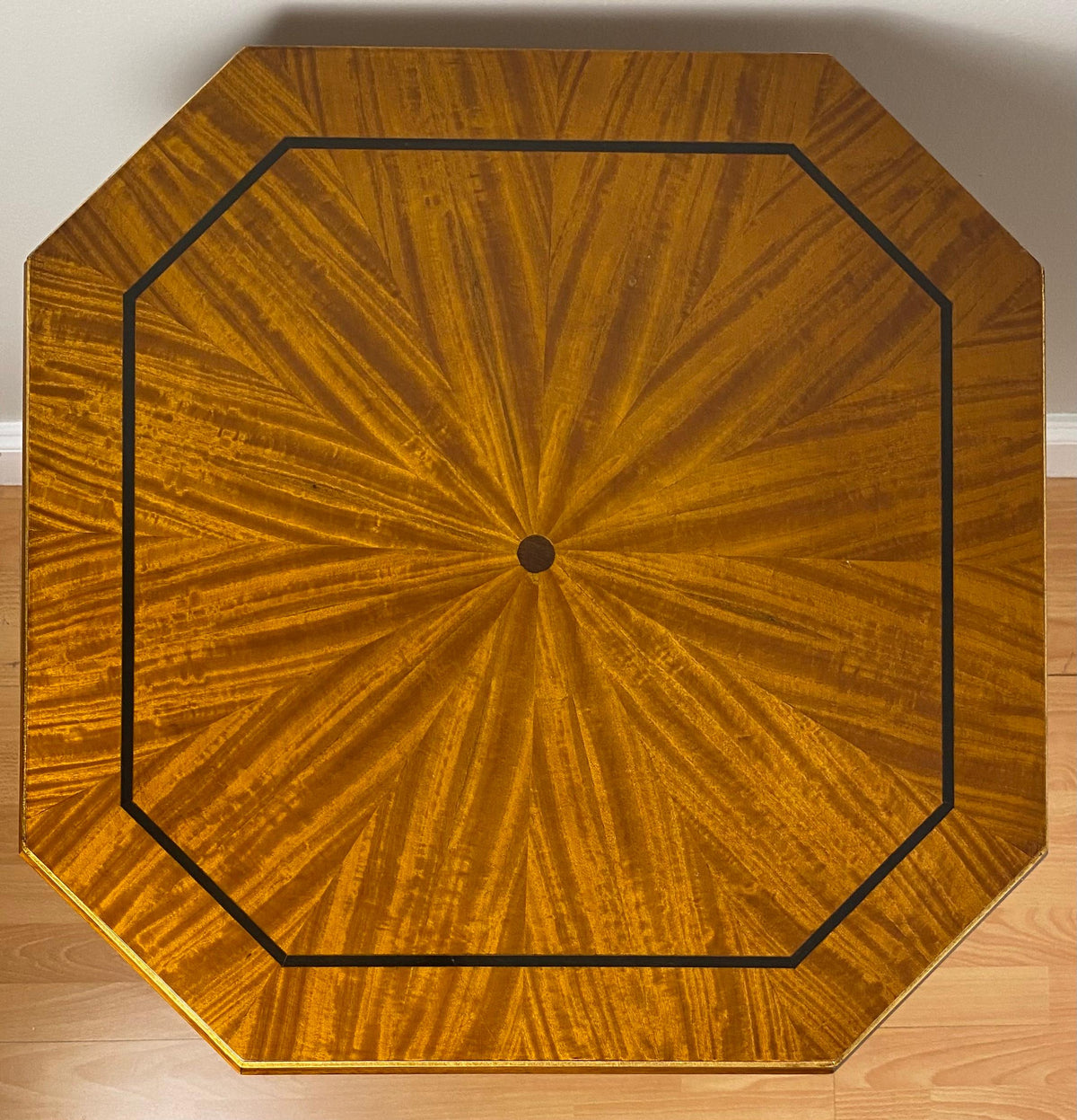 Satinwood and Mahogany End or Side Table by Hilda Flack — detail 4