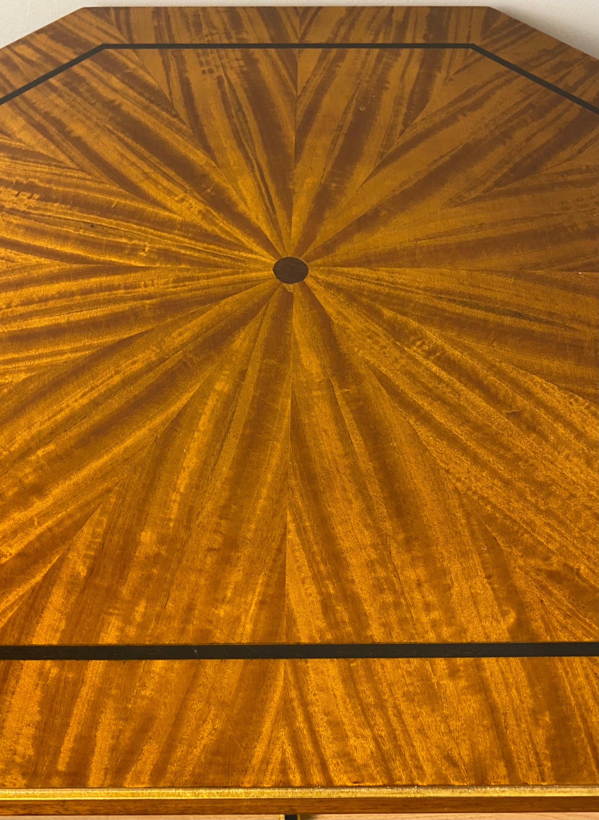Satinwood and Mahogany End or Side Table by Hilda Flack — detail 7