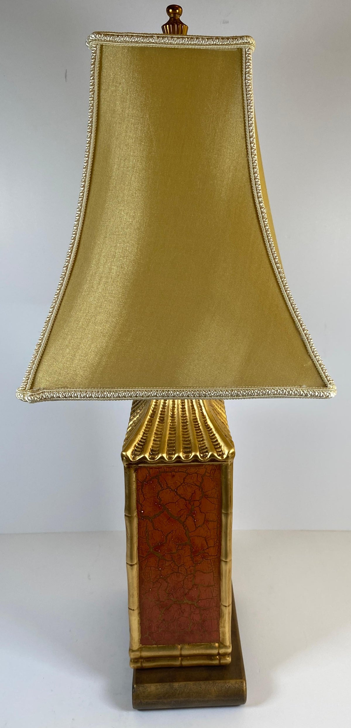 Japanese Cloisonne Lamp Mounted on Brass Base — detail 10
