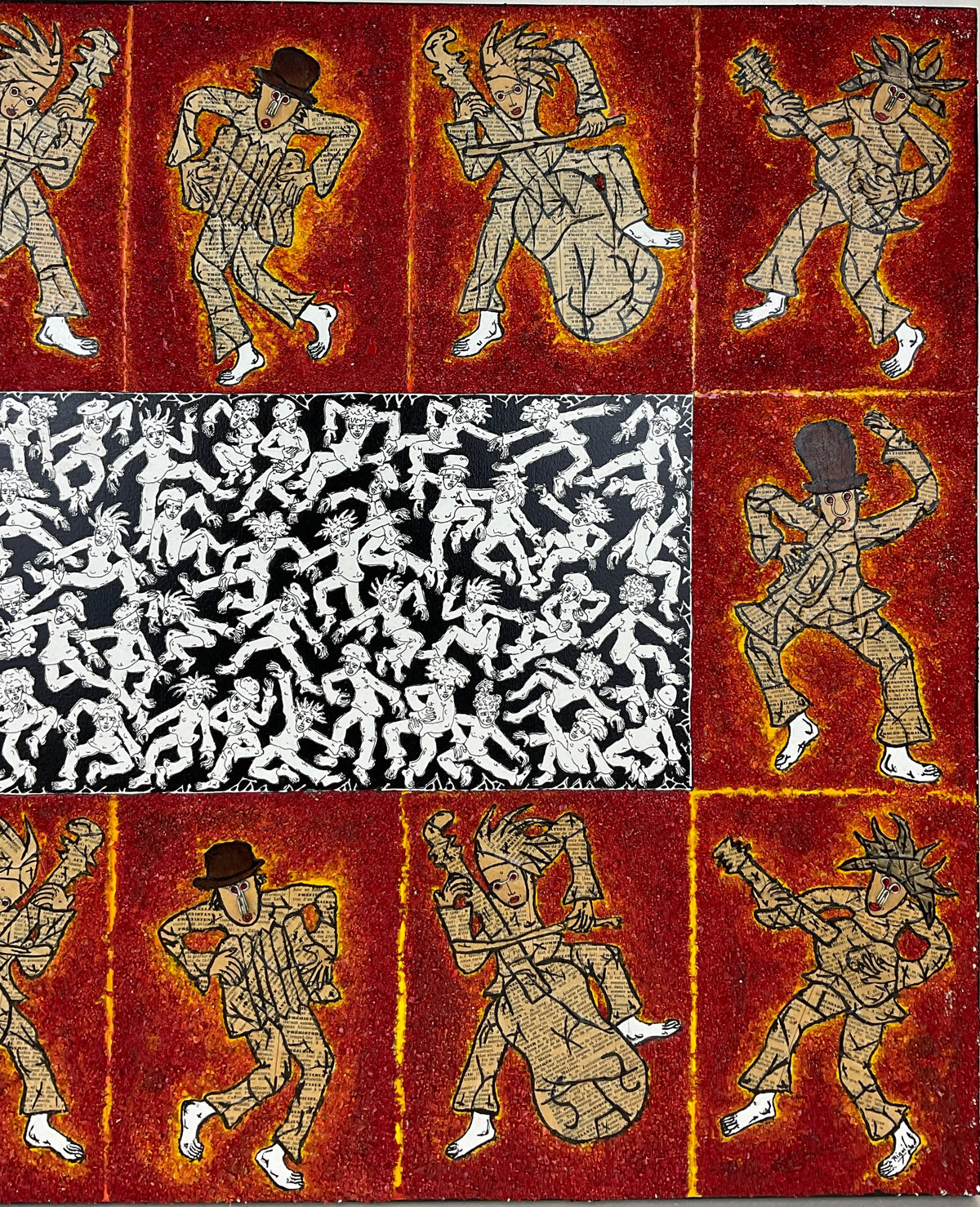 Jean-Bapiste Rigail French Midcentury Modern Art Featuring Musicians — detail 2