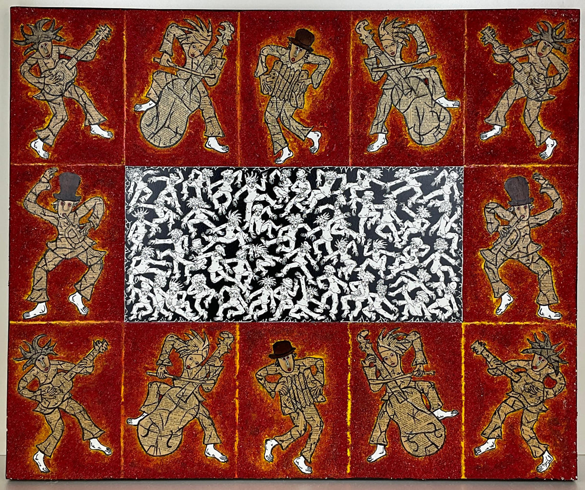 Jean-Bapiste Rigail French Midcentury Modern Art Featuring Musicians — detail 6