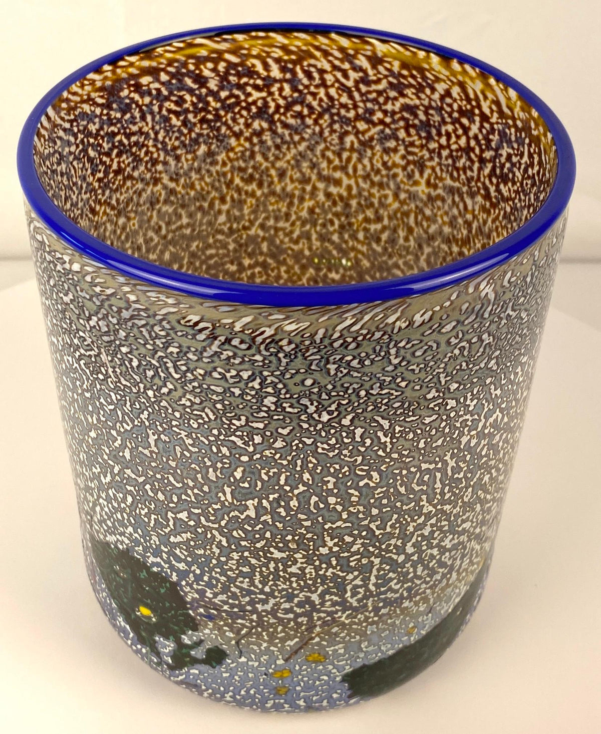 Kosta Boda Glass Vase or Planter Signed Bertil Vallien — detail 3