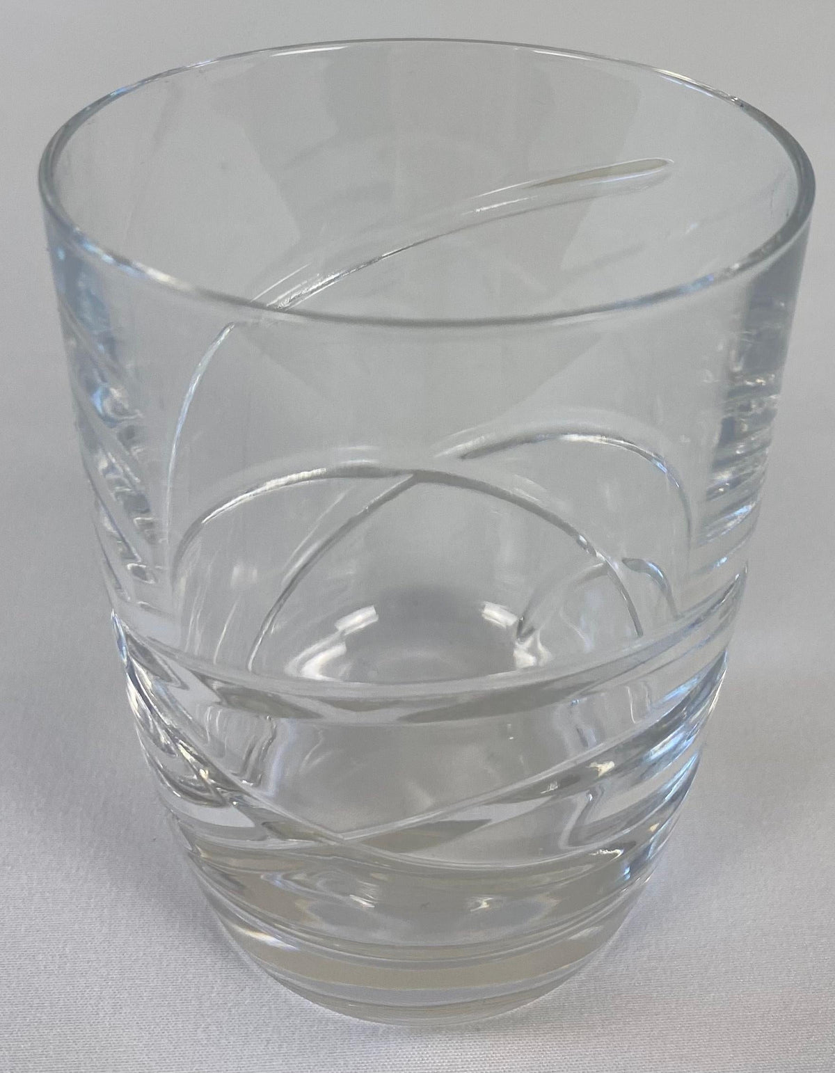 Set of 12 Cocktail Glasses by Lenox, Cut Crystal Liquor Barware — detail 3