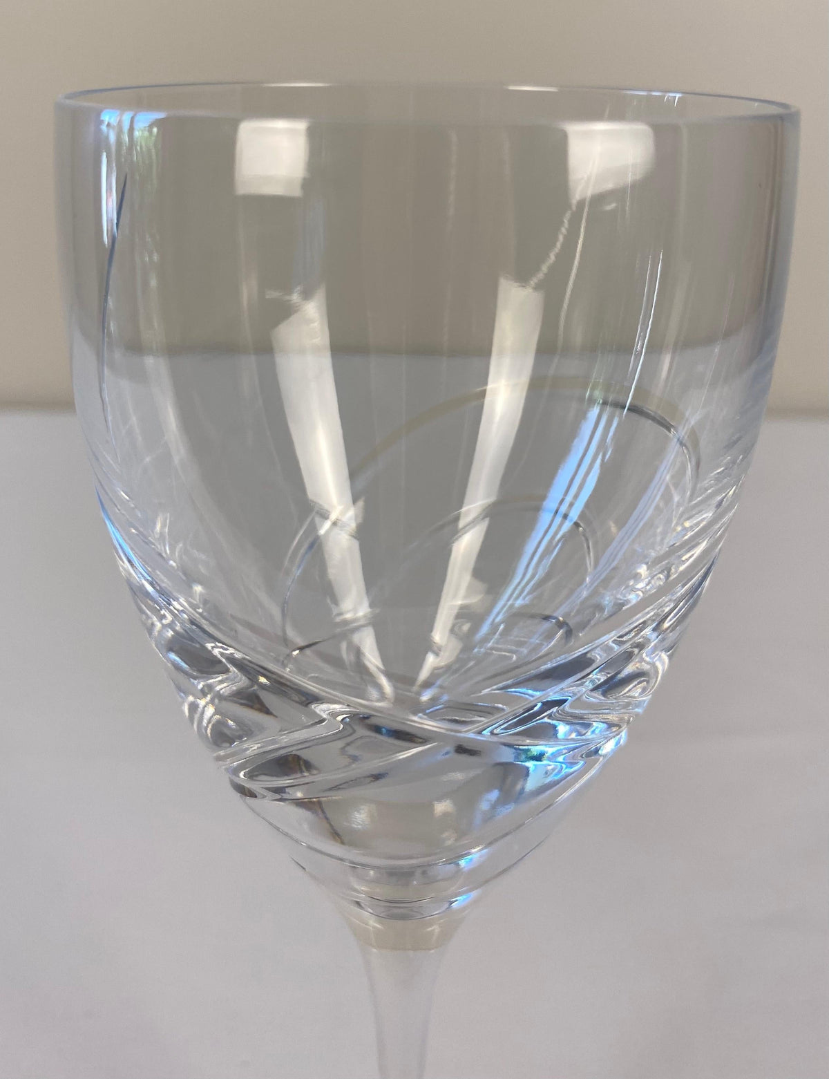 Set of 12 Cut Crystal Wine Glasses by Lenox — detail 6