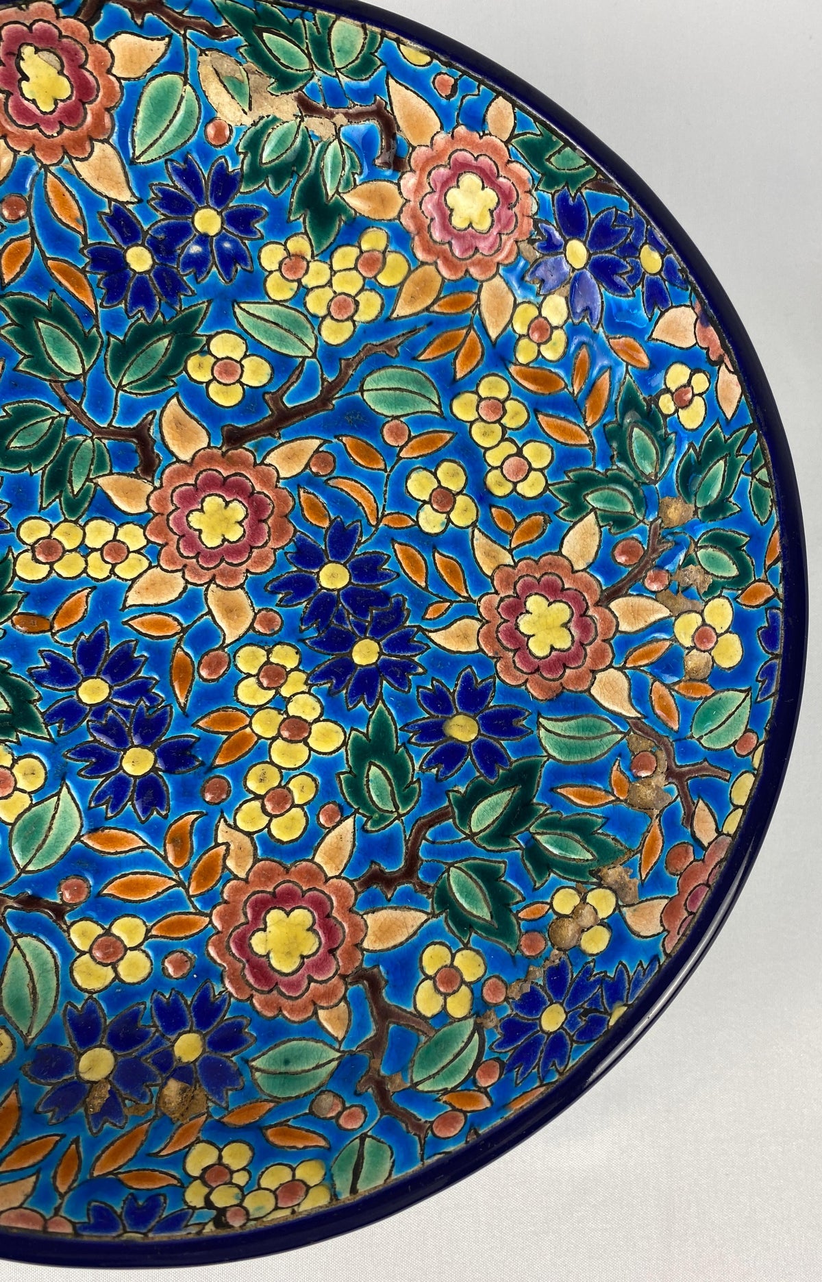 Longwy French Art Deco Ceramic Bowl — detail 5