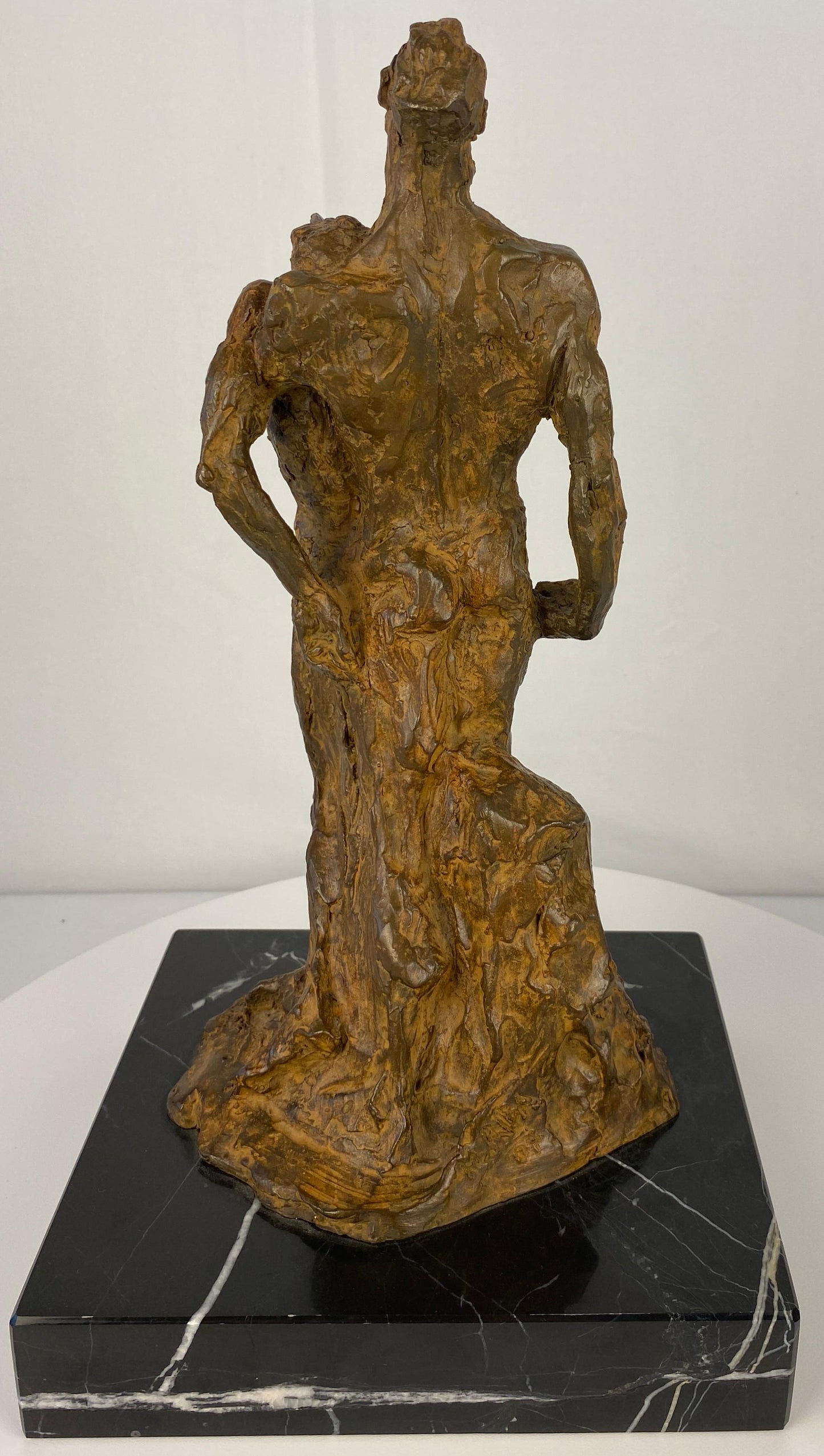 Modern Brutalist Bronze Figurative Sculpture by Mercè Riba — detail 16