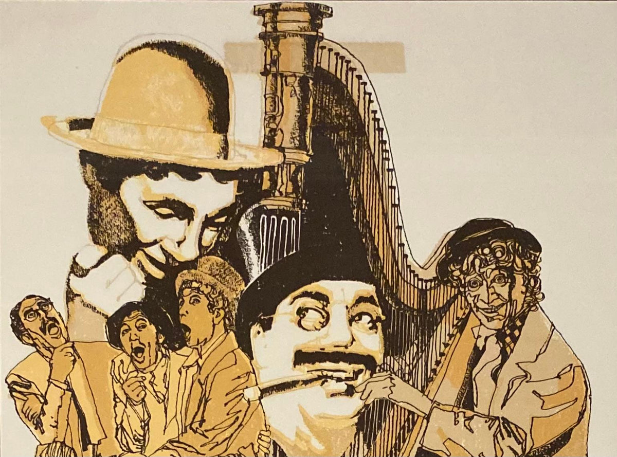 Groucho Marx and the Marx Brothers Framed Print Signed — detail 4
