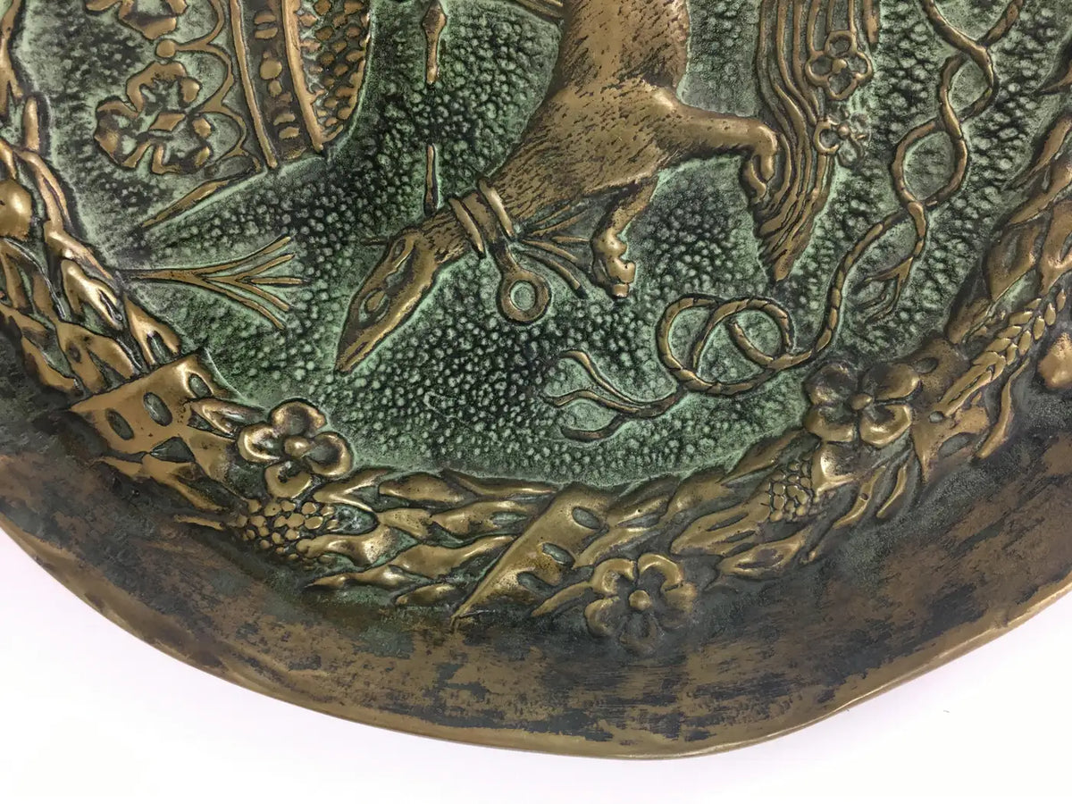 Max Le Verrier Large Art Deco Bronze Vide Poche or Decorative Dish — detail 2