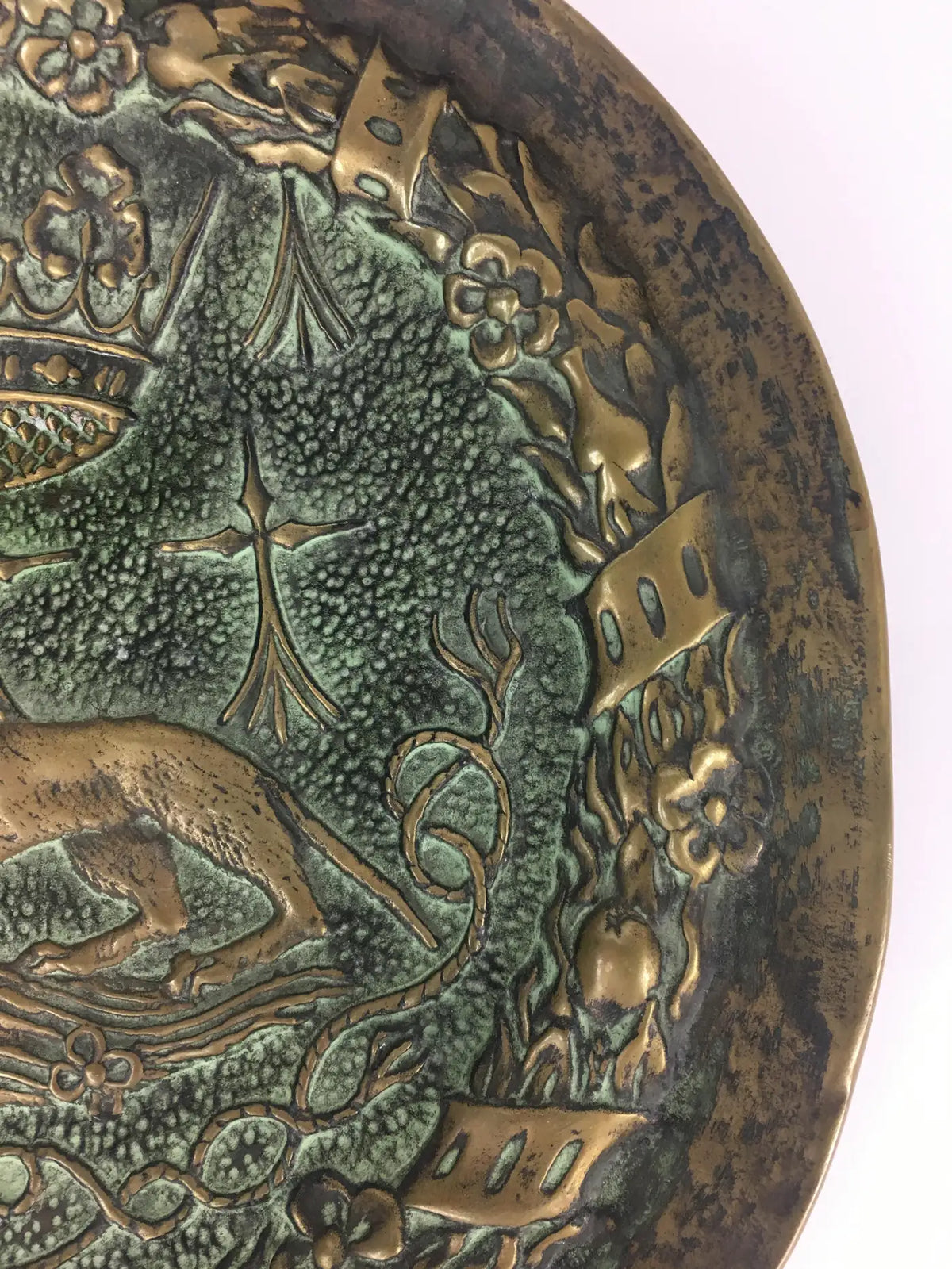 Max Le Verrier Large Art Deco Bronze Vide Poche or Decorative Dish — detail 4