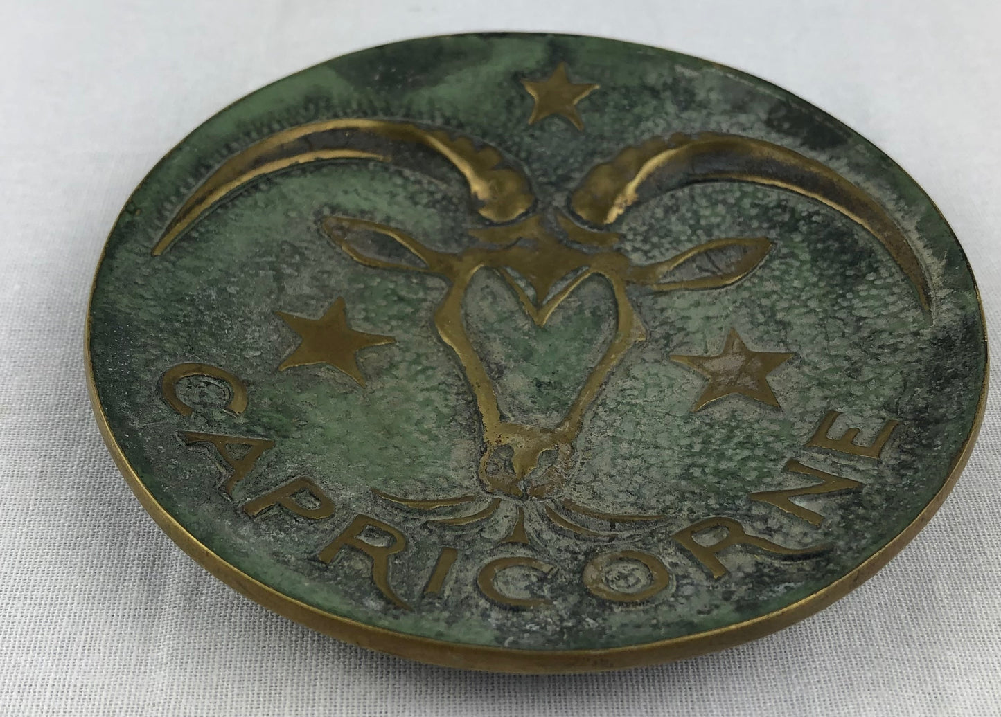 Max Le Verrier Bronze Key Holder Vide Poche, Capricorn Zodiac — detail 5