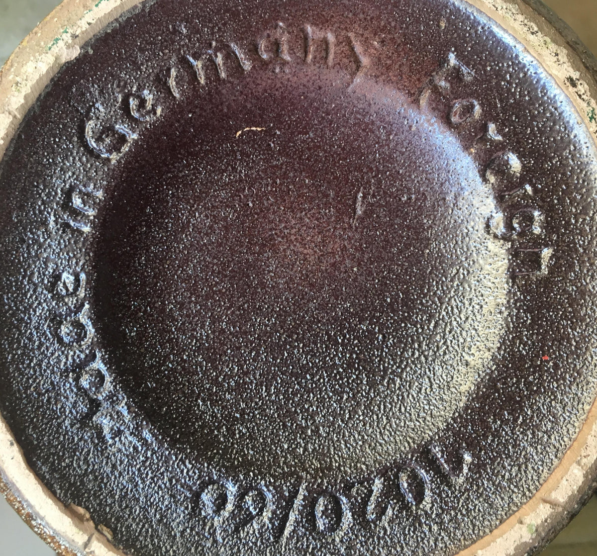 Large Mid Century West Germany Ceramic Vase or Centerpiece — detail 6