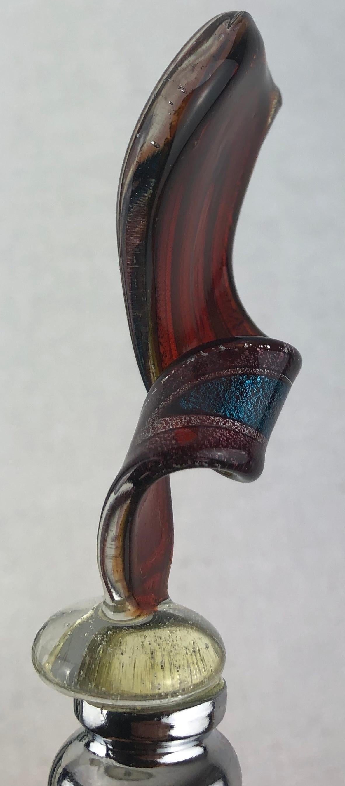 Murano Art Glass Wine Stopper or Glass Bottle Cork — detail 2