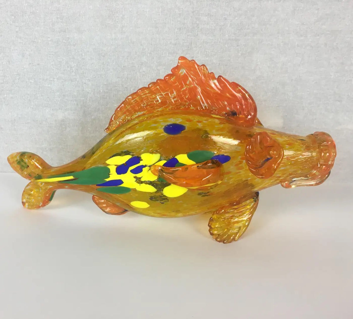 Murano Flecked Art Glass Fish — detail 6