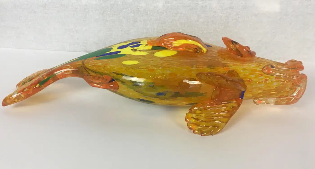 Murano Flecked Art Glass Fish — detail 5