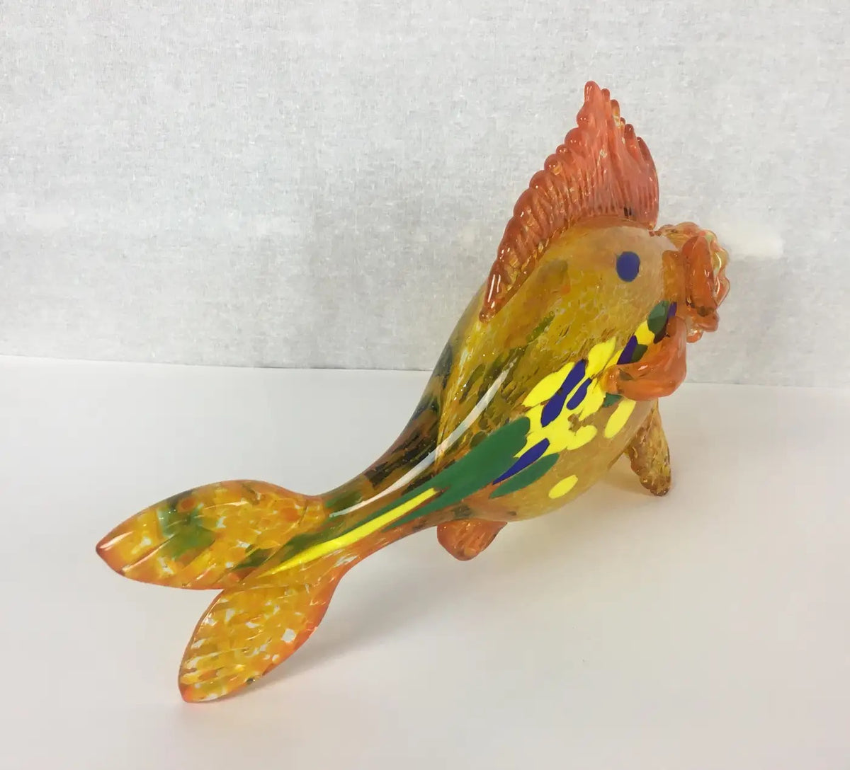 Murano Flecked Art Glass Fish — detail 4
