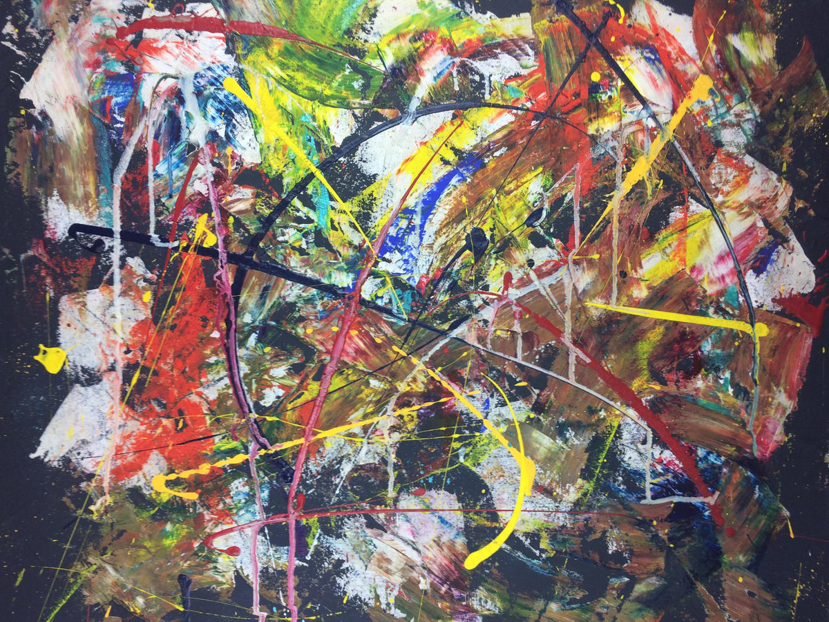 Original 20th Century Abstract Painting — detail 10