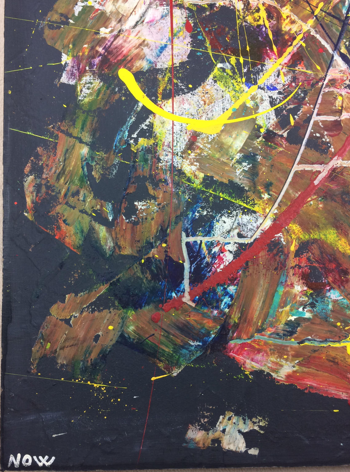 Original 20th Century Abstract Painting — detail 5