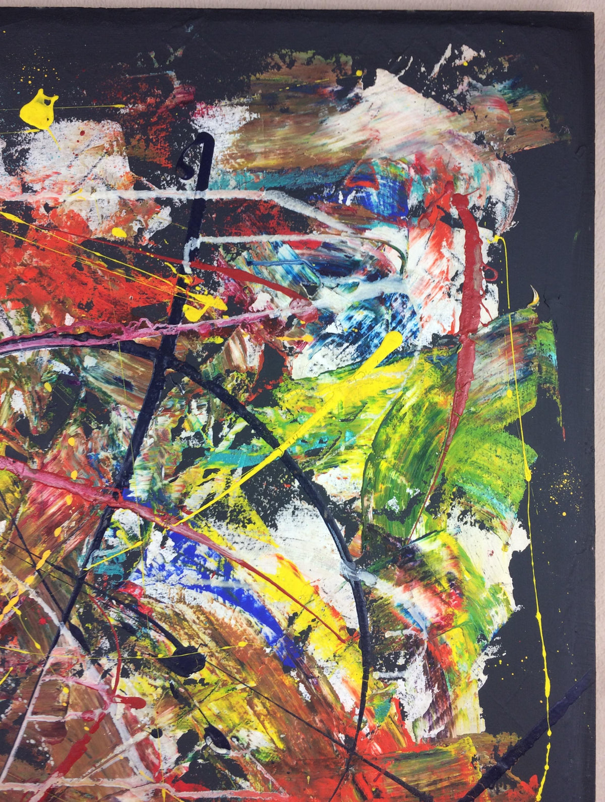 Original 20th Century Abstract Painting — detail 7