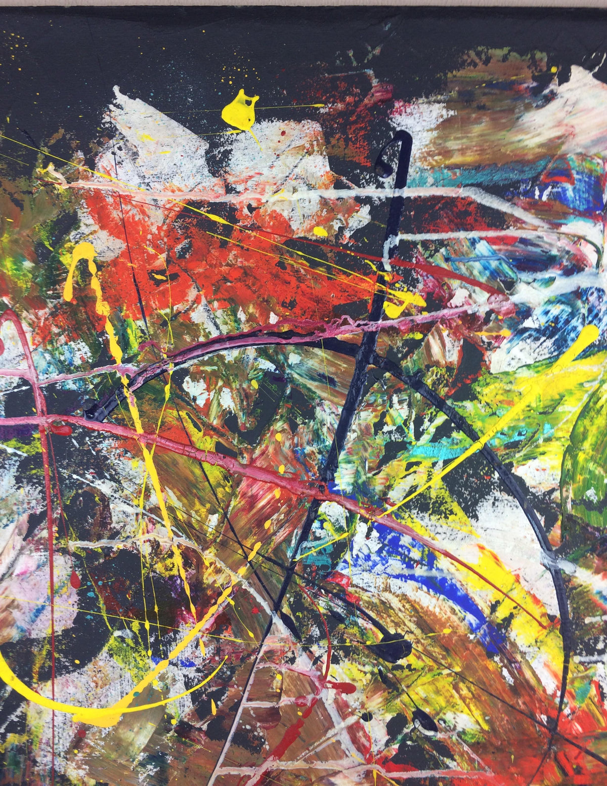 Original 20th Century Abstract Painting — detail 8