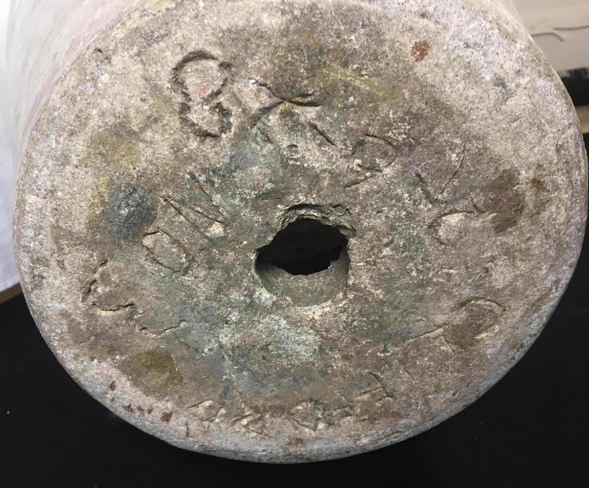 Large Hand Crafted Pot, Garden Element from Historical Estate Beverly Hills, CA — detail 11