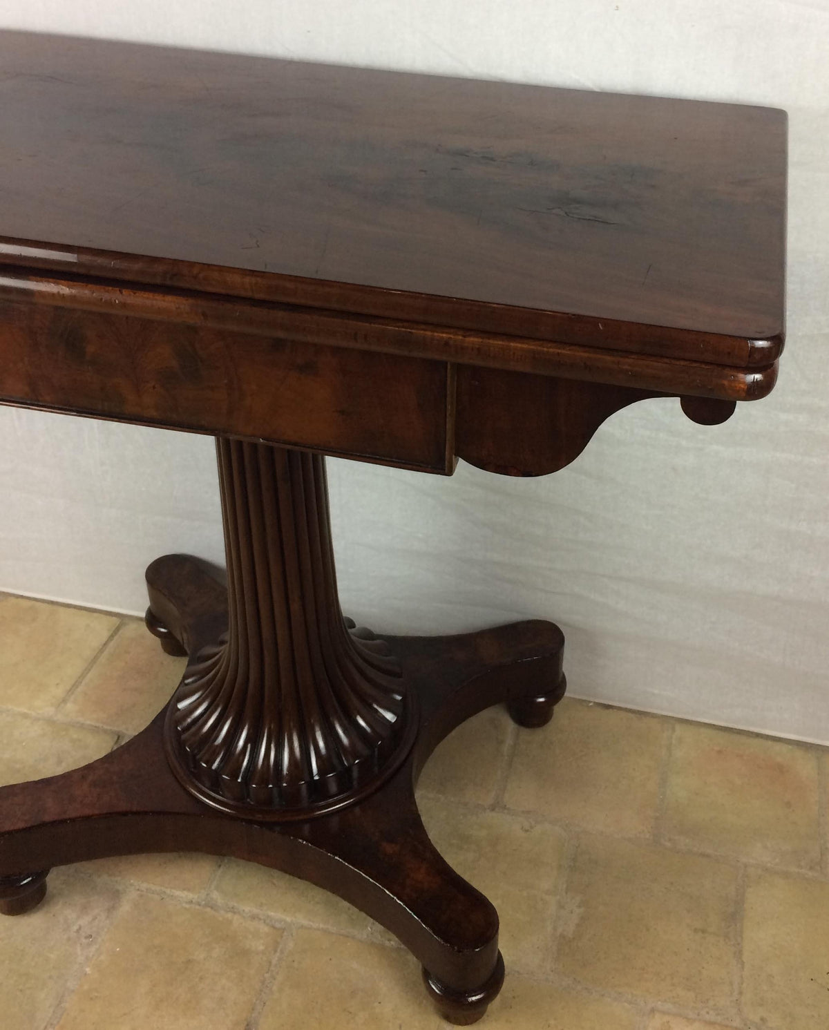 Empire Period 19th Century Rosewood Card Table English — detail 8