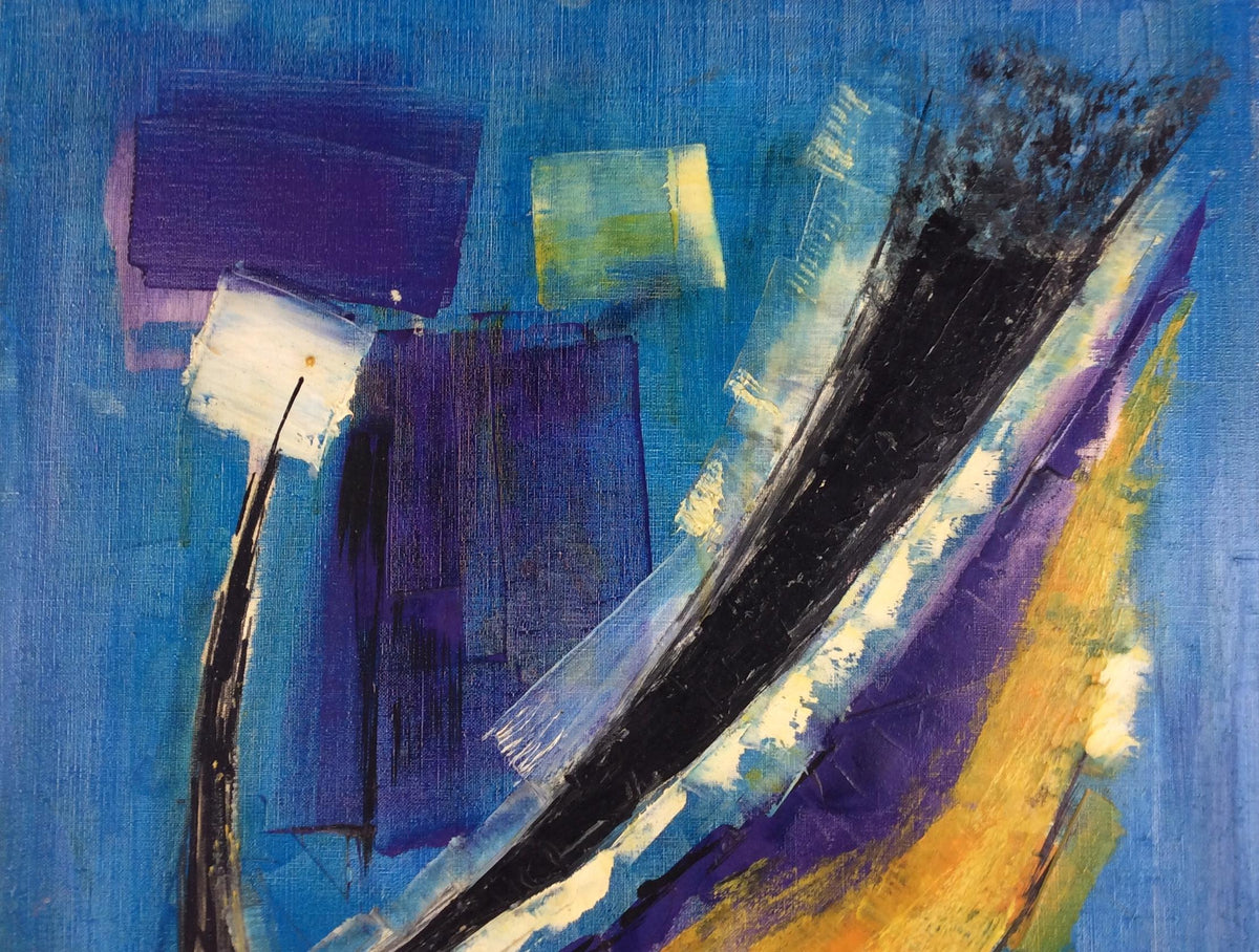 Original 20th Century Figurative Painting by French Artist Roudneff, Dated 1963 — detail 4