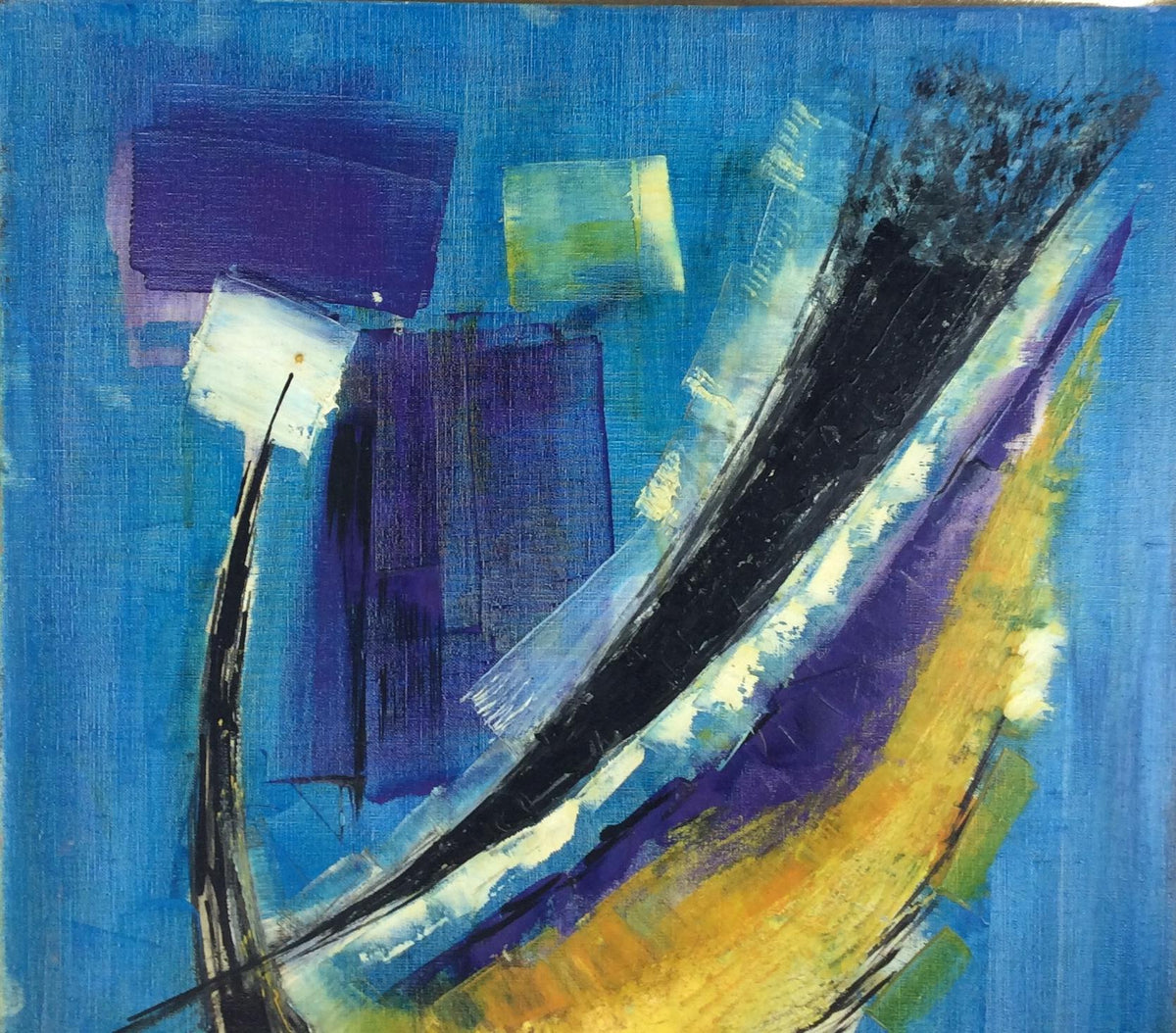Original 20th Century Figurative Painting by French Artist Roudneff, Dated 1963 — detail 6