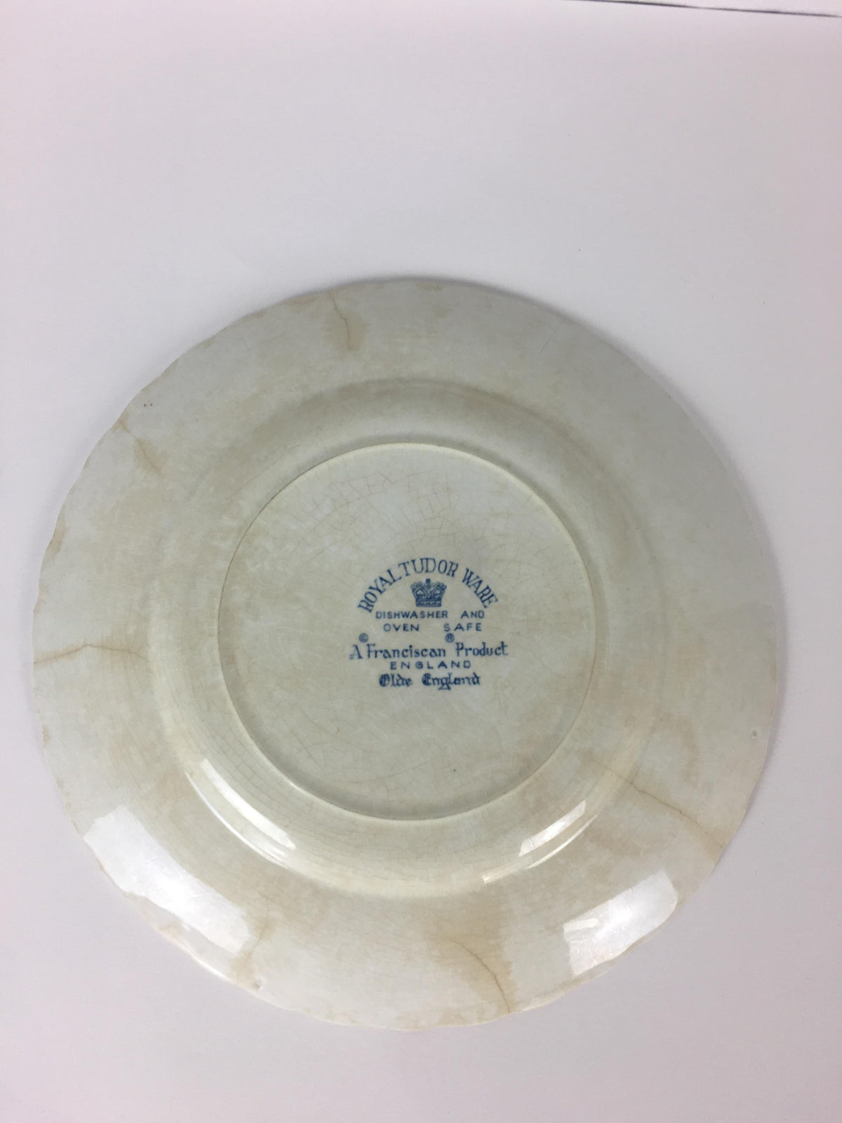 Collectible Blue and White Royal Tudor Ware England Plate — detail 7