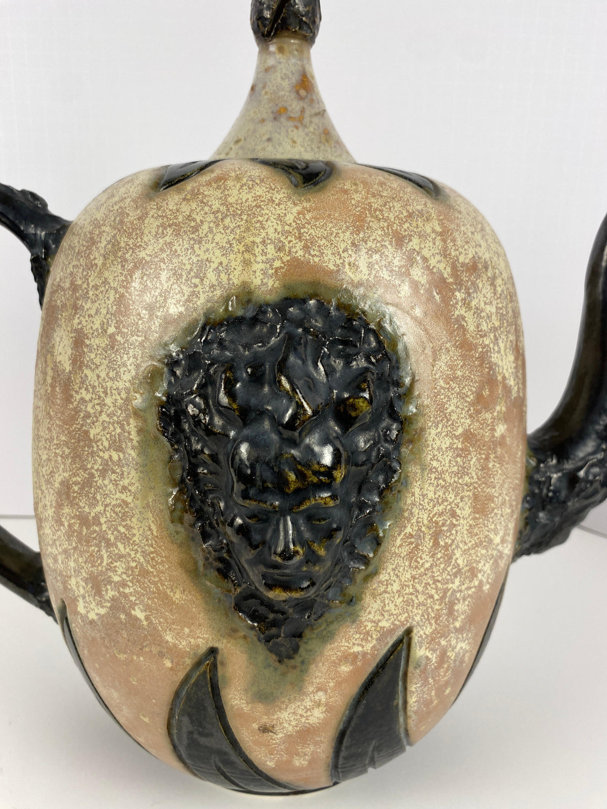 Art Deco Style Ceramic Vase, Early 20th Century Art Pottery Vessel by S. Hublet — detail 16