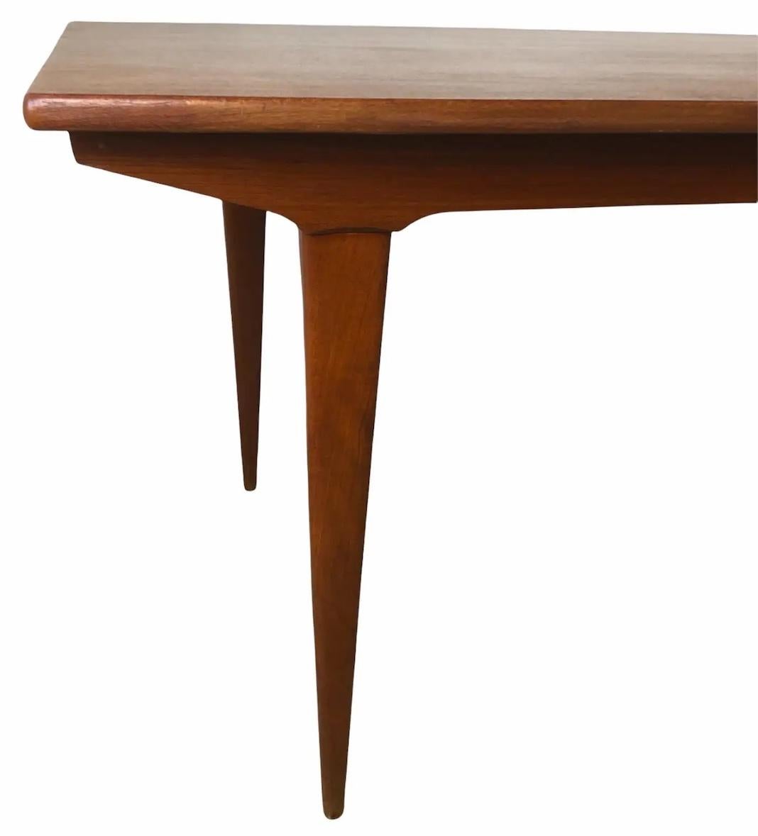 Extendable Scandinavian Style Dining Table Manner of Vilhelm Wohlert — detail 4