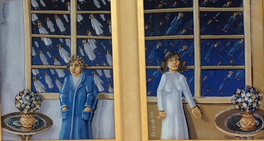 Original Reverse Glass Painting by Ivicevic Slobodan — detail 2