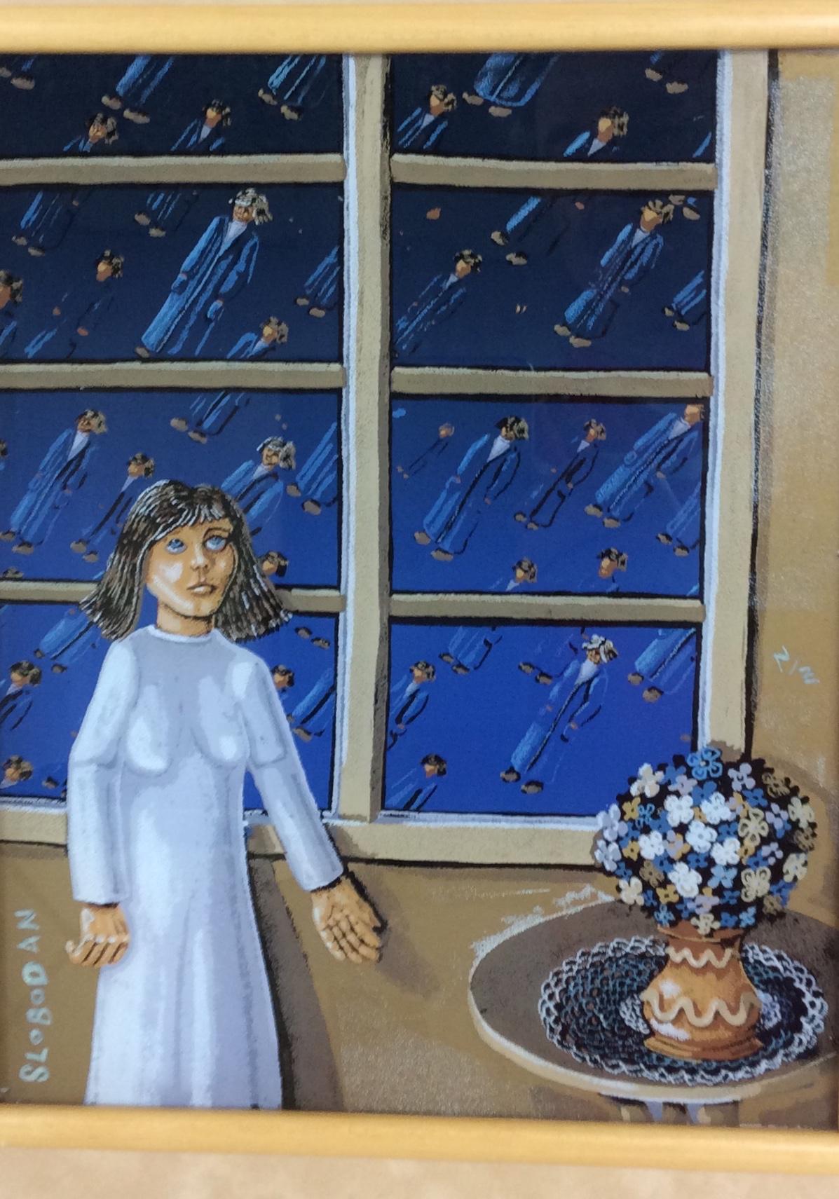 Original Reverse Glass Painting by Ivicevic Slobodan — detail 4
