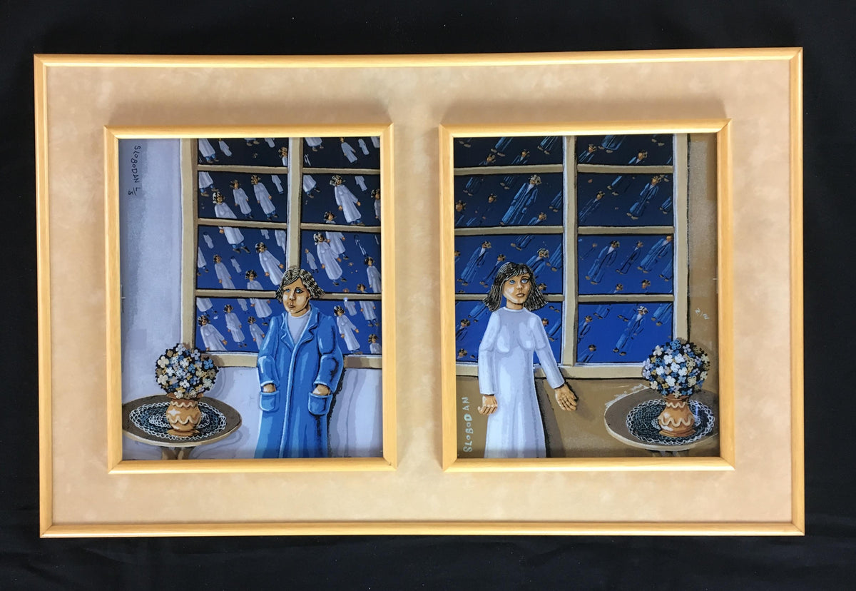 Original Reverse Glass Painting by Ivicevic Slobodan — detail 5