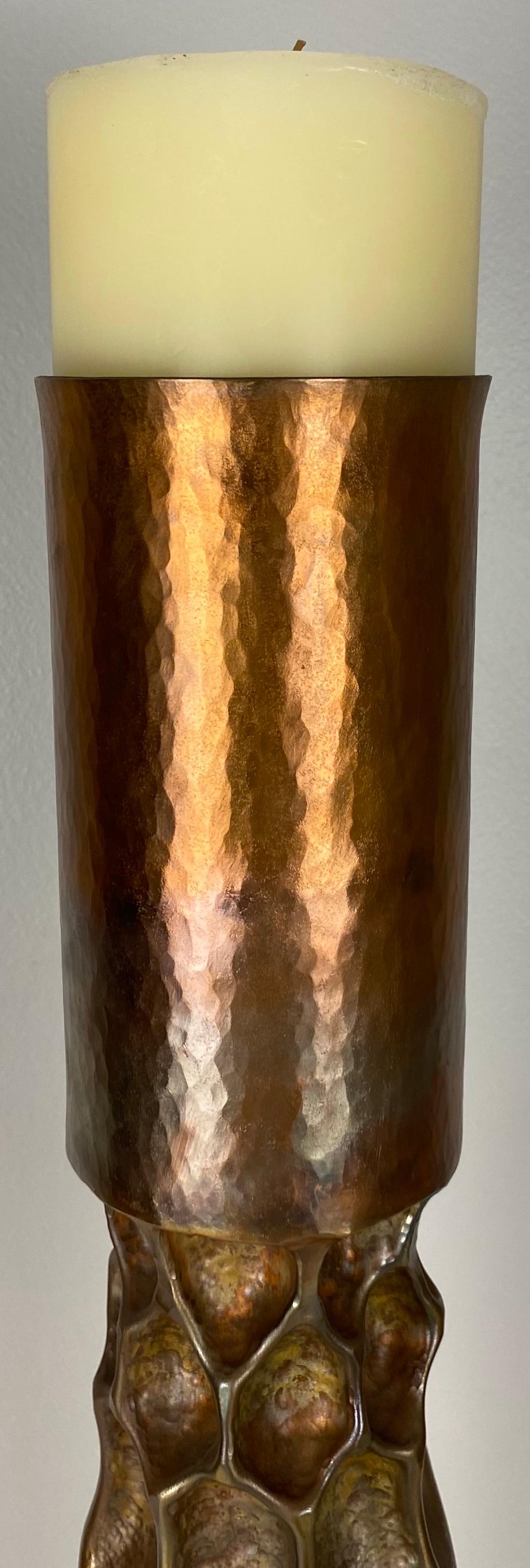 Thomas Roy Markusen Pair of Large Modernist Candleholders — detail 14
